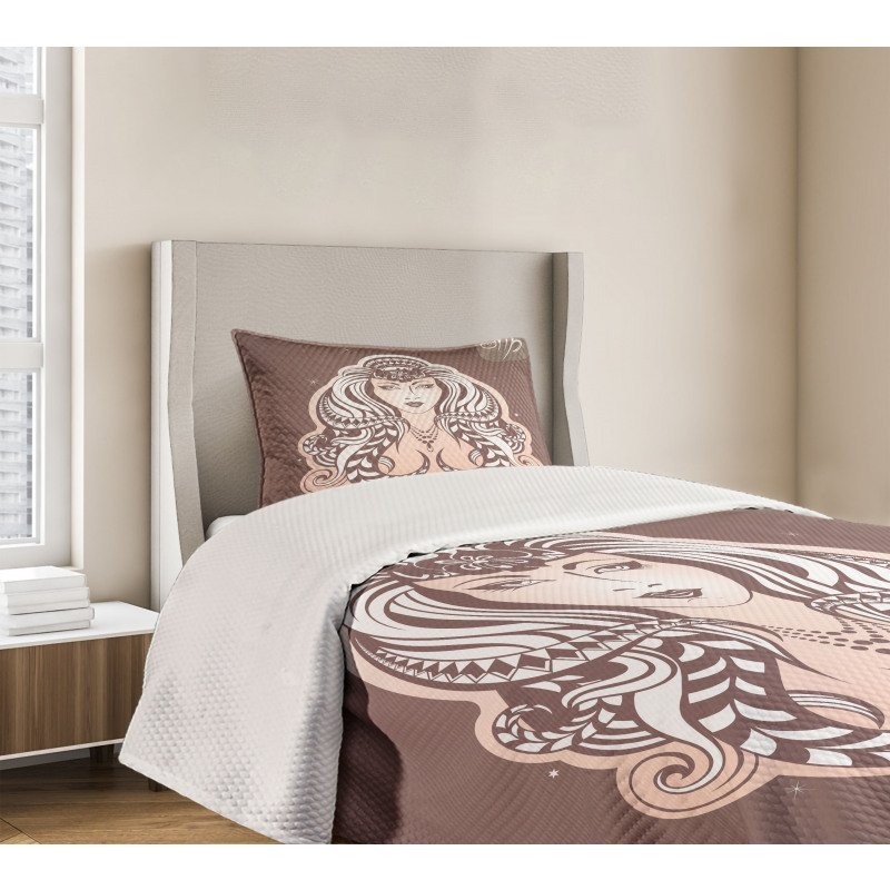 Tribal Woman Art Bedspread Set