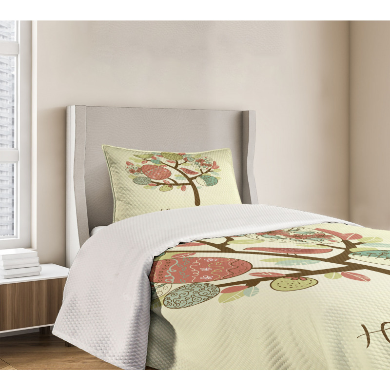 Vintage Spring Foliage Bedspread Set