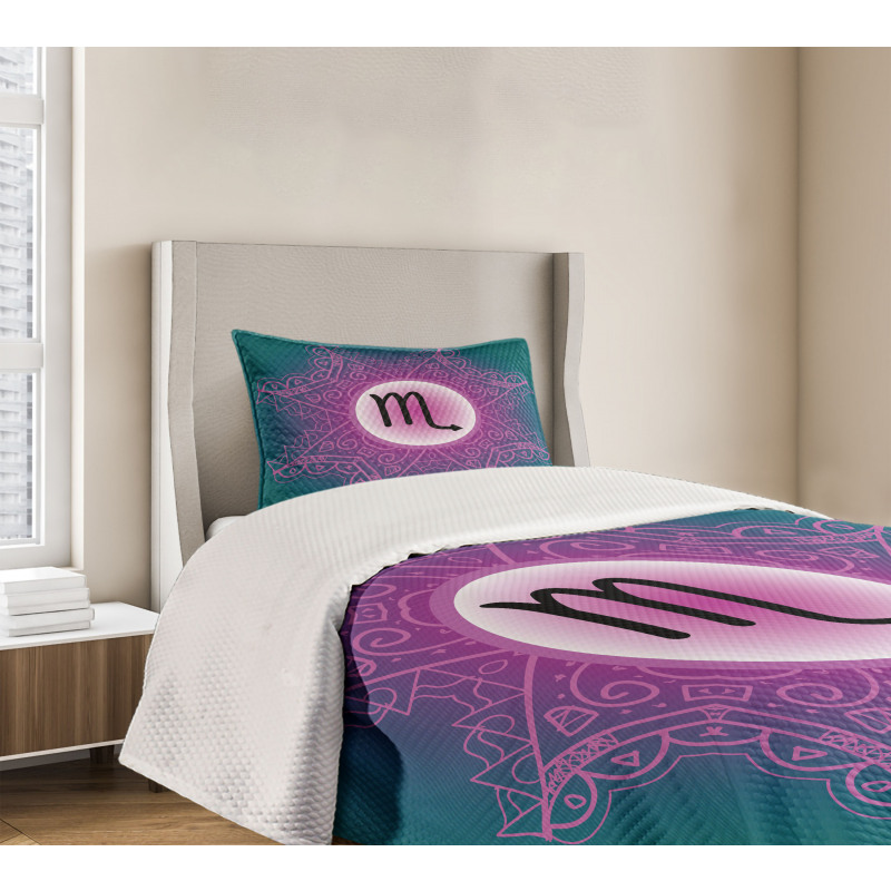 Fuchsia Mandala Bedspread Set