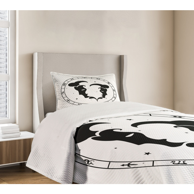 Male Portraits Bedspread Set