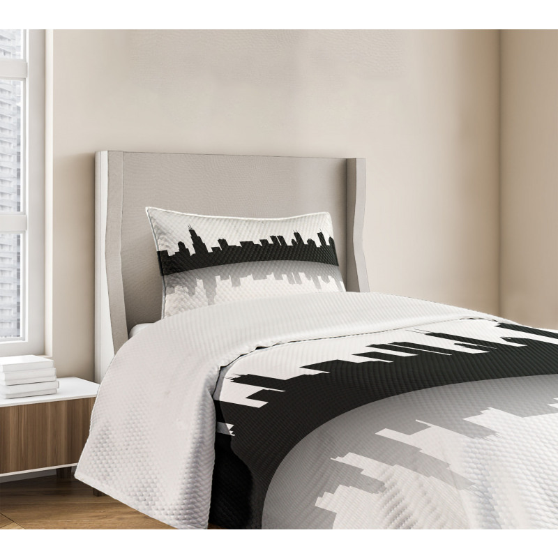 Downtown Skyscapers Bedspread Set