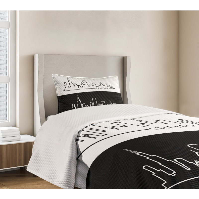 Minimalist City Bedspread Set