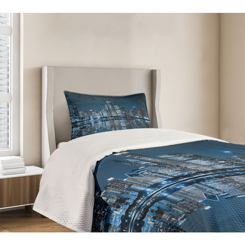 Sleeping City Bedspread Set