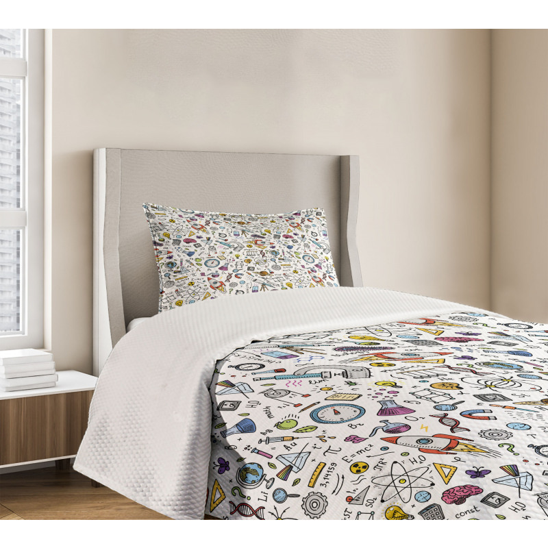 Science Laboratory Bedspread Set