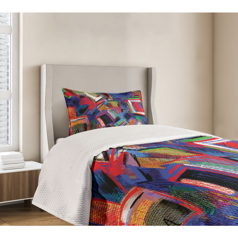 Modern Art Picture Bedspread Set