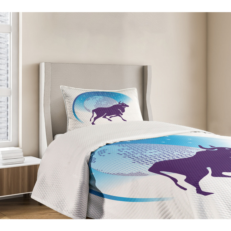 Globe Stars Bull Bedspread Set