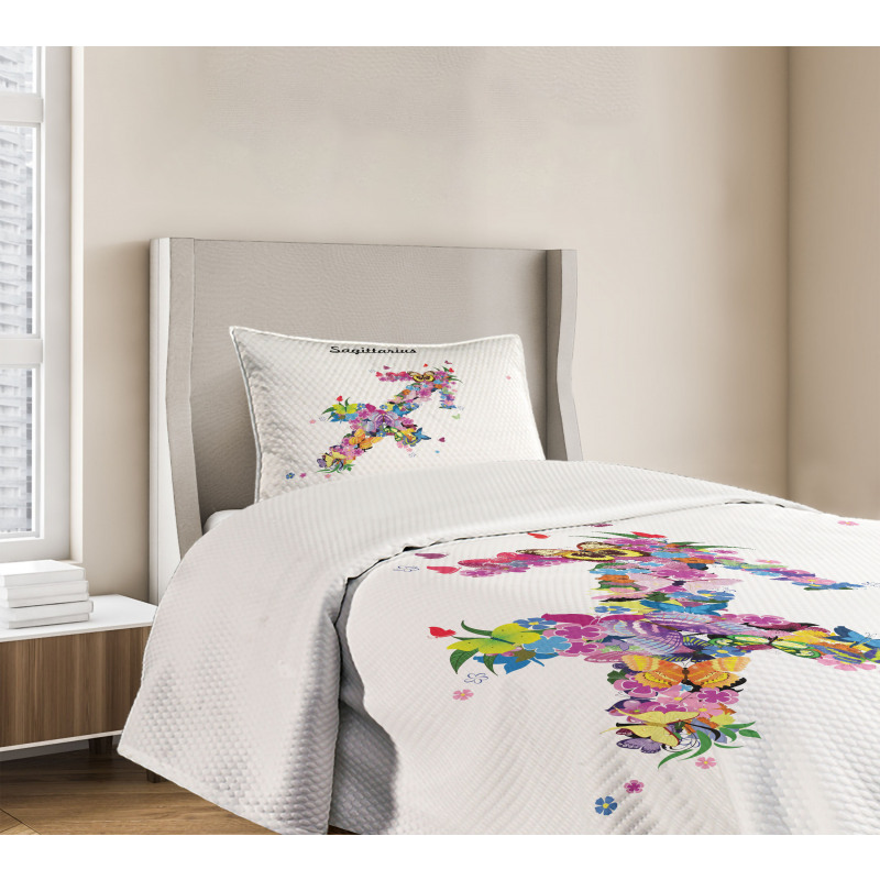 Arrow Flowers Bedspread Set