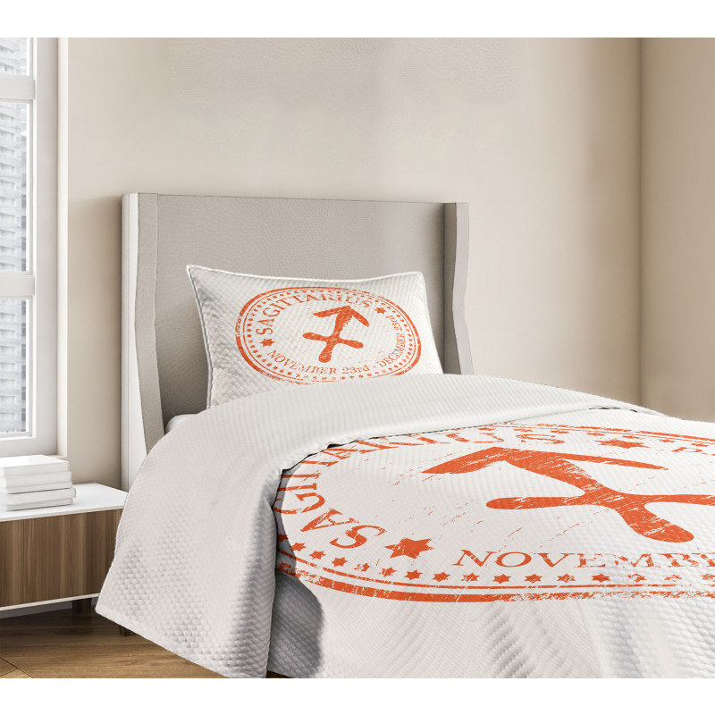 Grunge Zodiac Bedspread Set