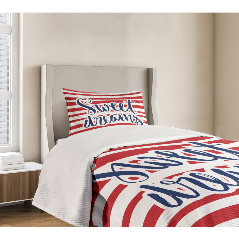 Nautical Striped Bedspread Set