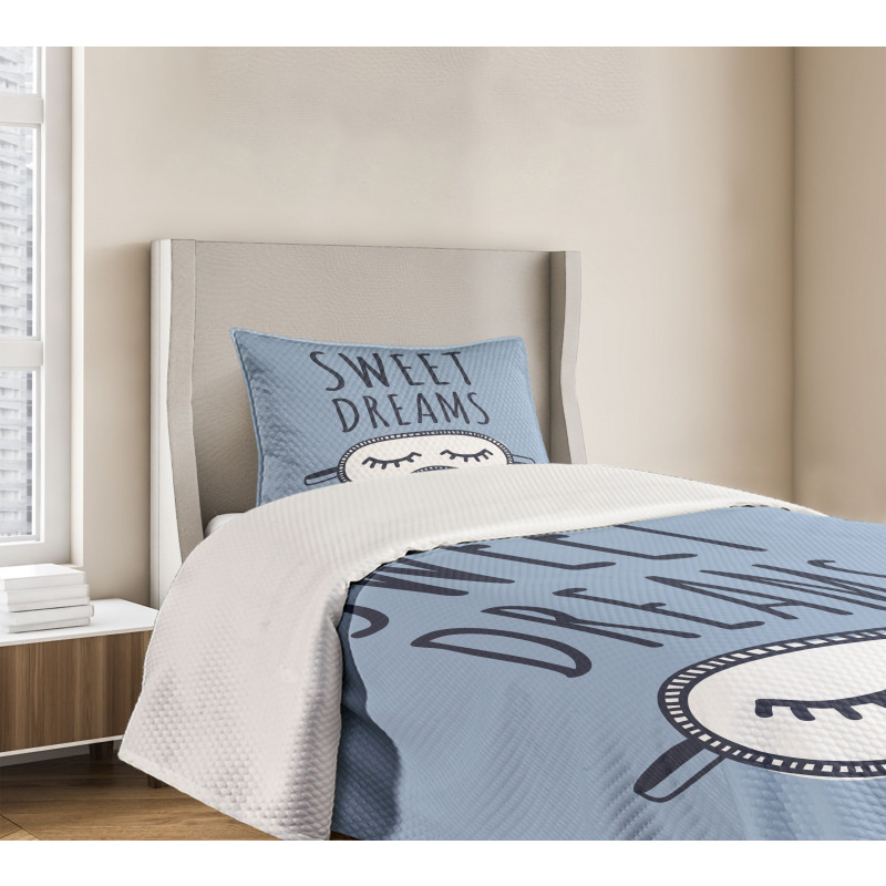 Sleeping Doodle Bedspread Set