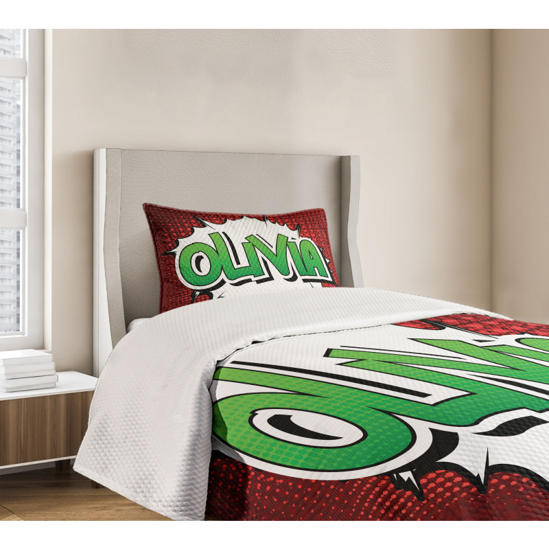Teen Womens Given Name Bedspread Set