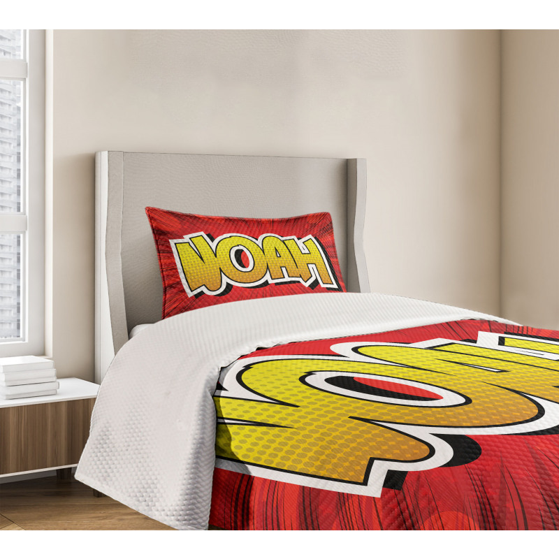 Common Teen Boys Name Bedspread Set