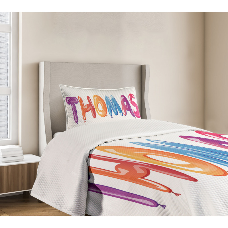 Colorful Common American Boy Bedspread Set