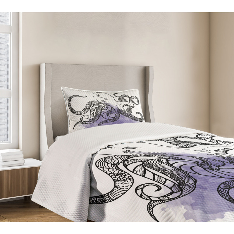 Line Art Animal Bedspread Set