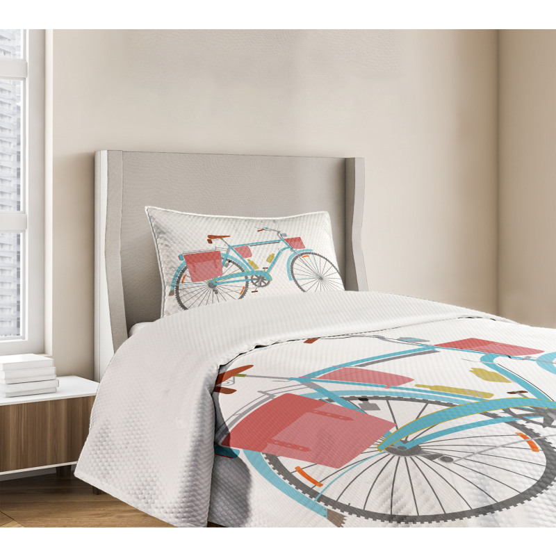 Classic Tour Bike Bags Bedspread Set