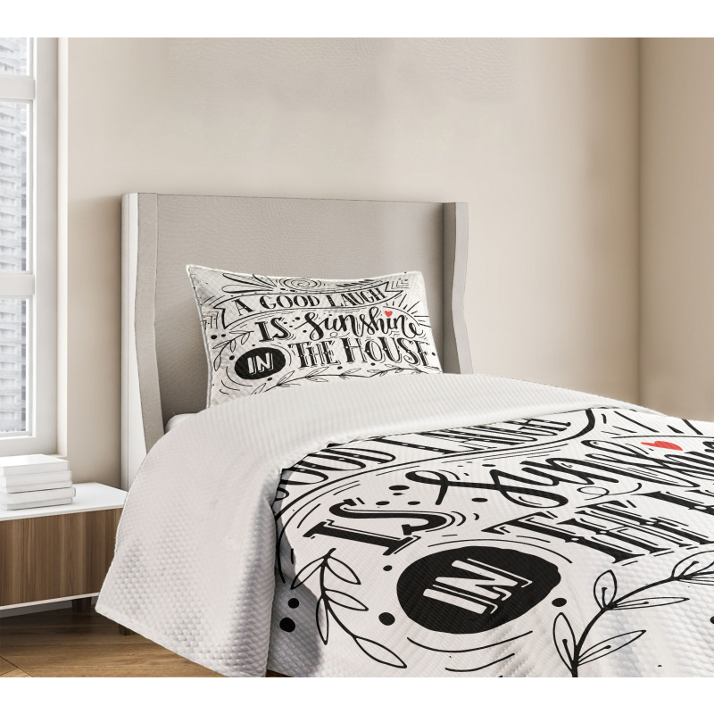 Laugh is Sunshine Bedspread Set