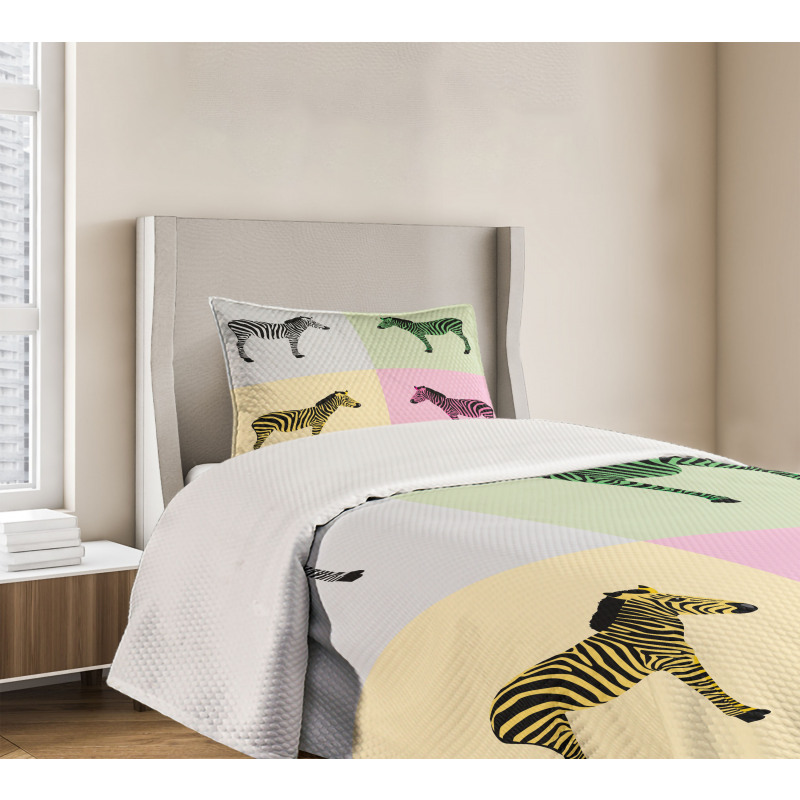 Colorful Frames Pop Bedspread Set