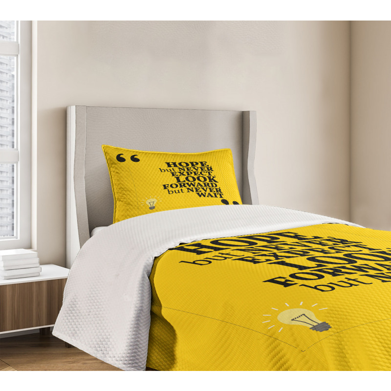 Message in Writing Marks Bedspread Set