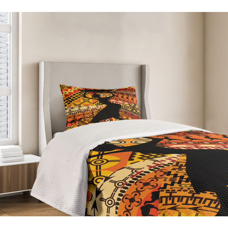 Folk Patterns Bedspread Set