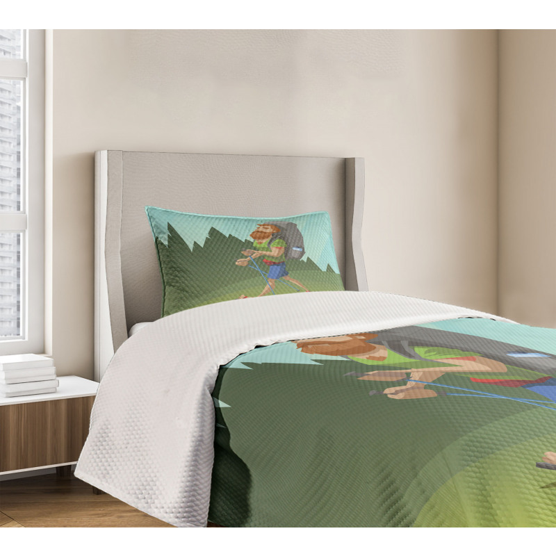 Outdoor Activity Hike Bedspread Set