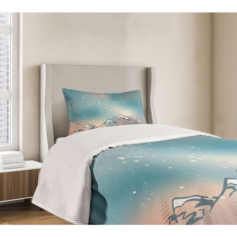 Milky Way and Himalayas Bedspread Set