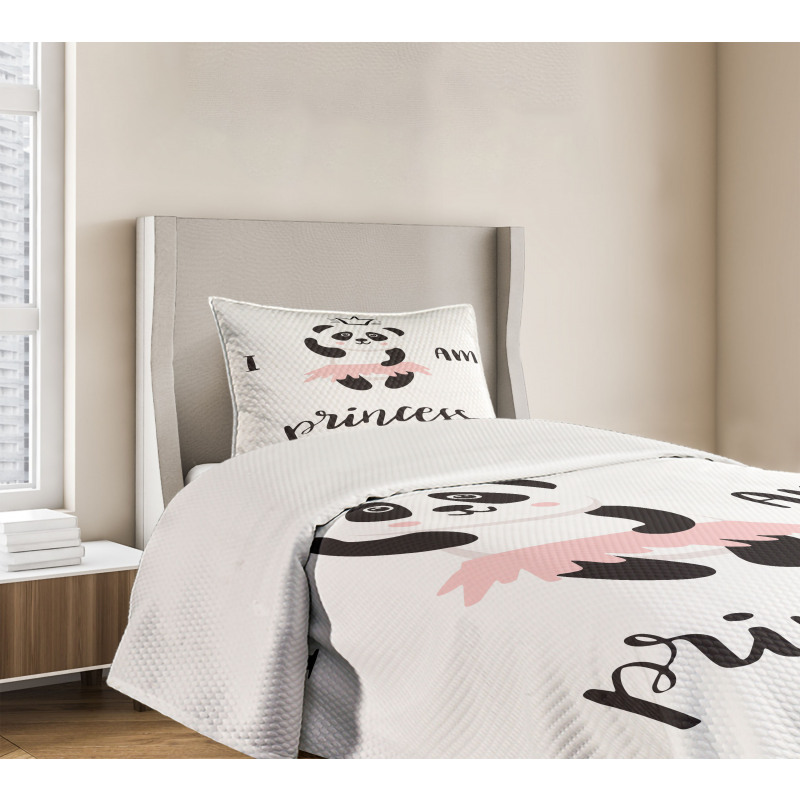 Ballerina Panda Bedspread Set