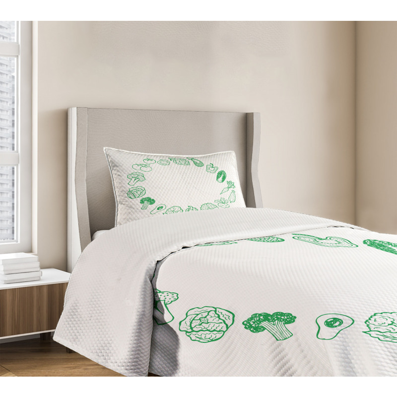 Eat More Organic Bedspread Set