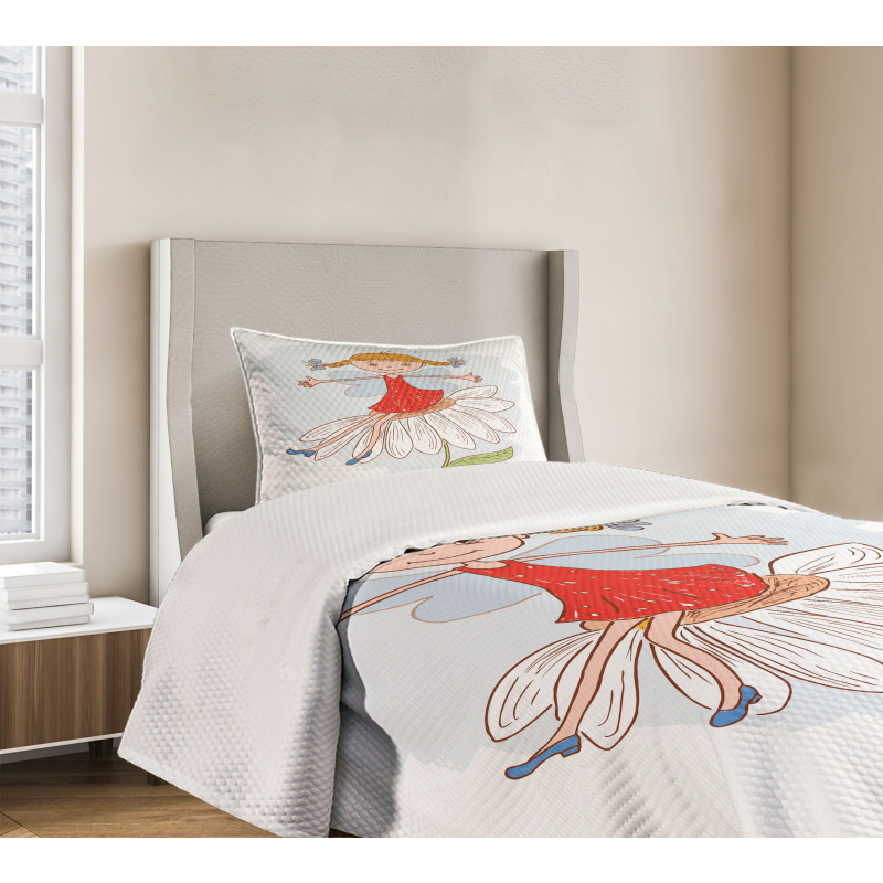 Ginger Haired Girl Bedspread Set