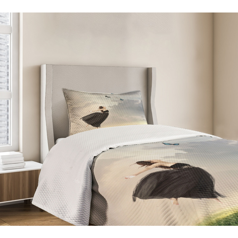 Poetry Bleak Weather Bedspread Set