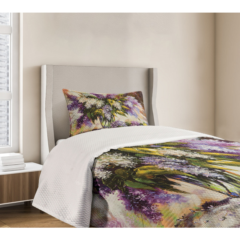 Impressionist Oil Paint Bedspread Set