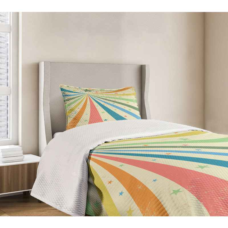 Rainbow Background Art Bedspread Set