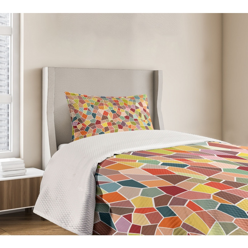 Motley Retro Mosaic Bedspread Set