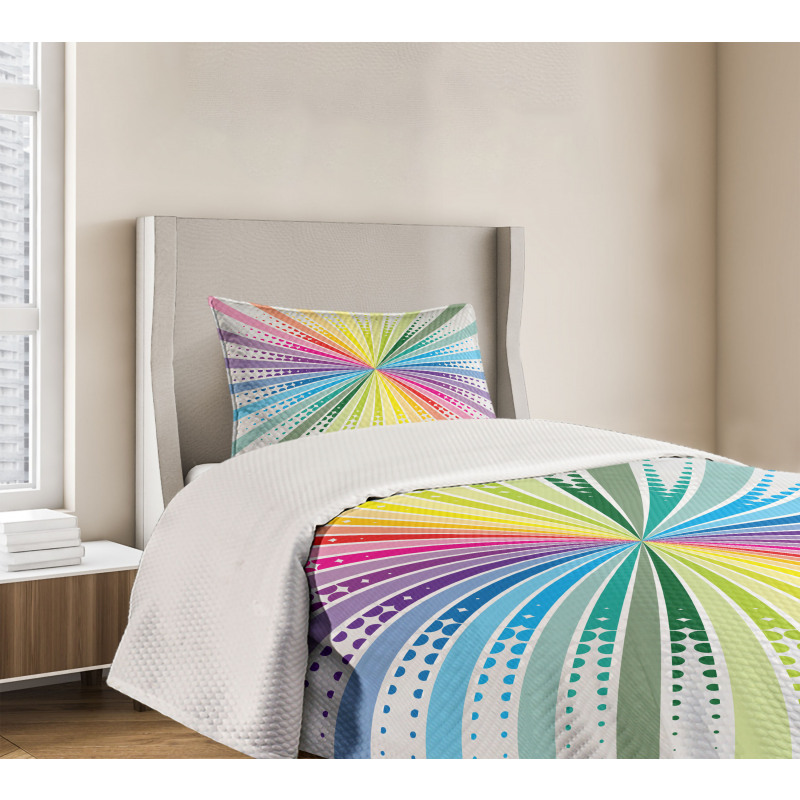 Retro Burst Bedspread Set