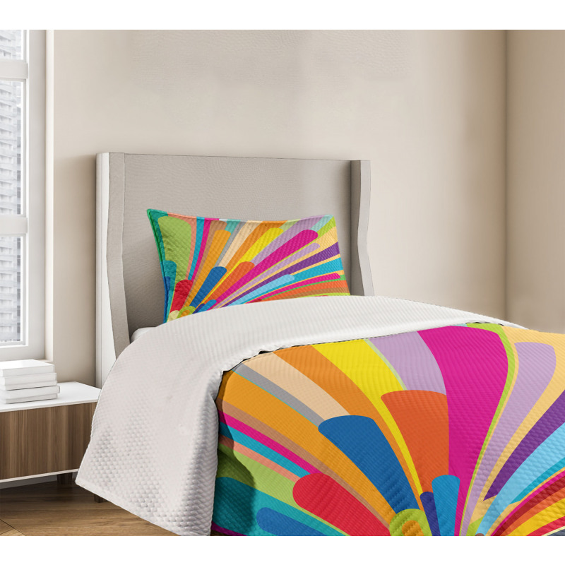 Burst of Lines Bedspread Set