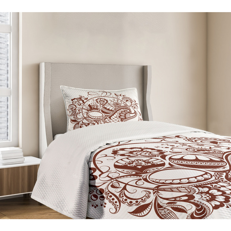 Classic Swirls Blossom Bedspread Set