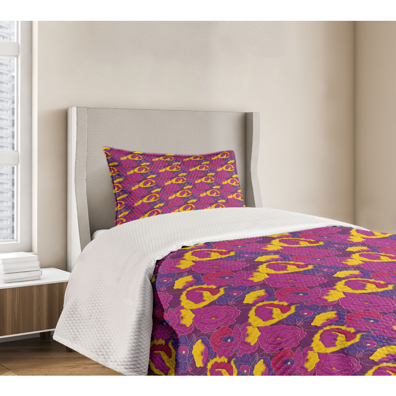 Poppy Meadow Bedspread Set