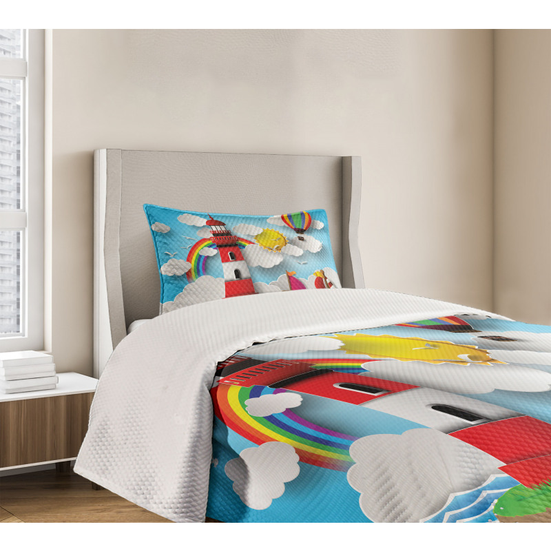 Kids Coast Cartoon Bedspread Set