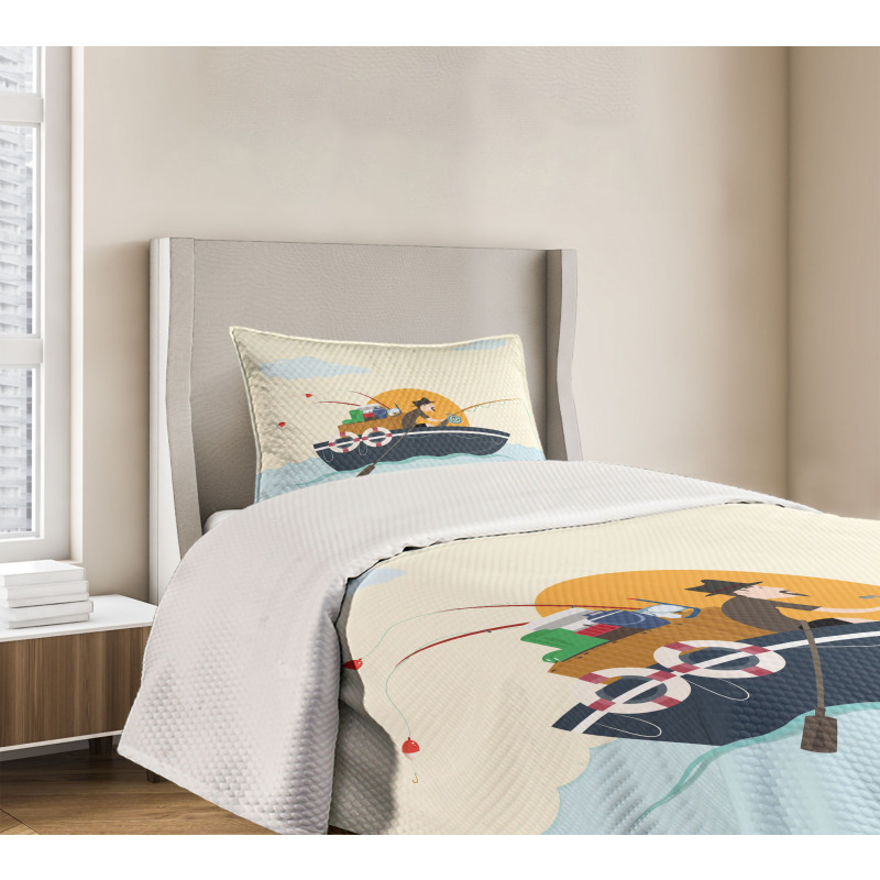 Fisher Man Hobby Bedspread Set