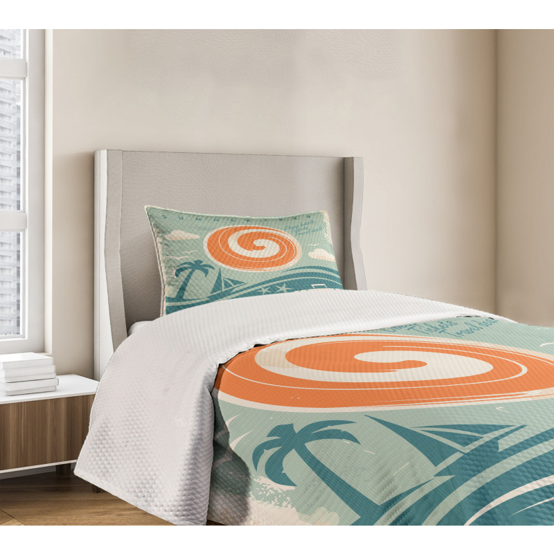 Retro Art Summer Bedspread Set