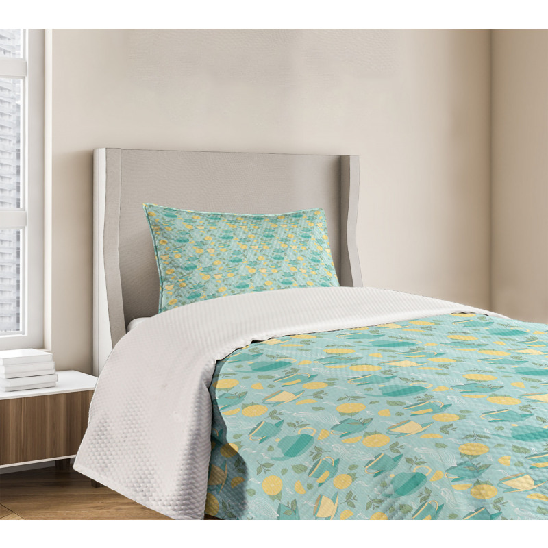 Piping Hot Lemon Tea Bedspread Set