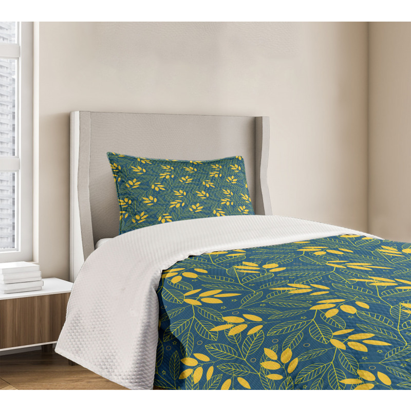 Autumn Leaf Circle Bedspread Set