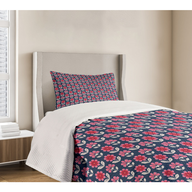 Spring Flowers Blossom Bedspread Set