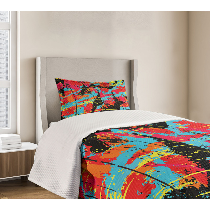 Drippy Painting Bedspread Set