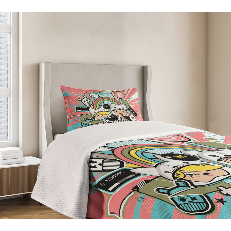 Anime Style Bedspread Set