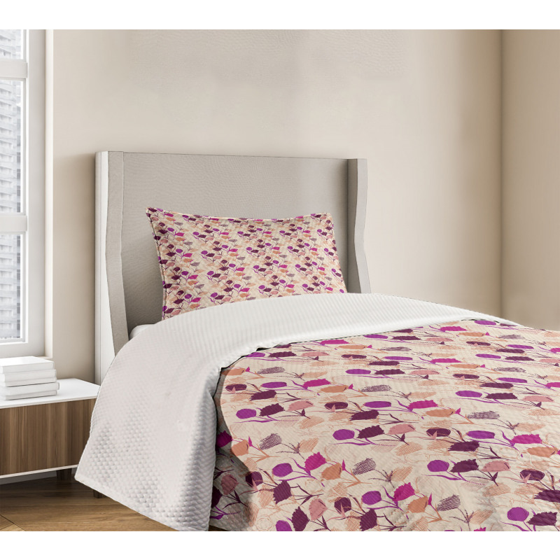 Carnations and Tulips Bedspread Set