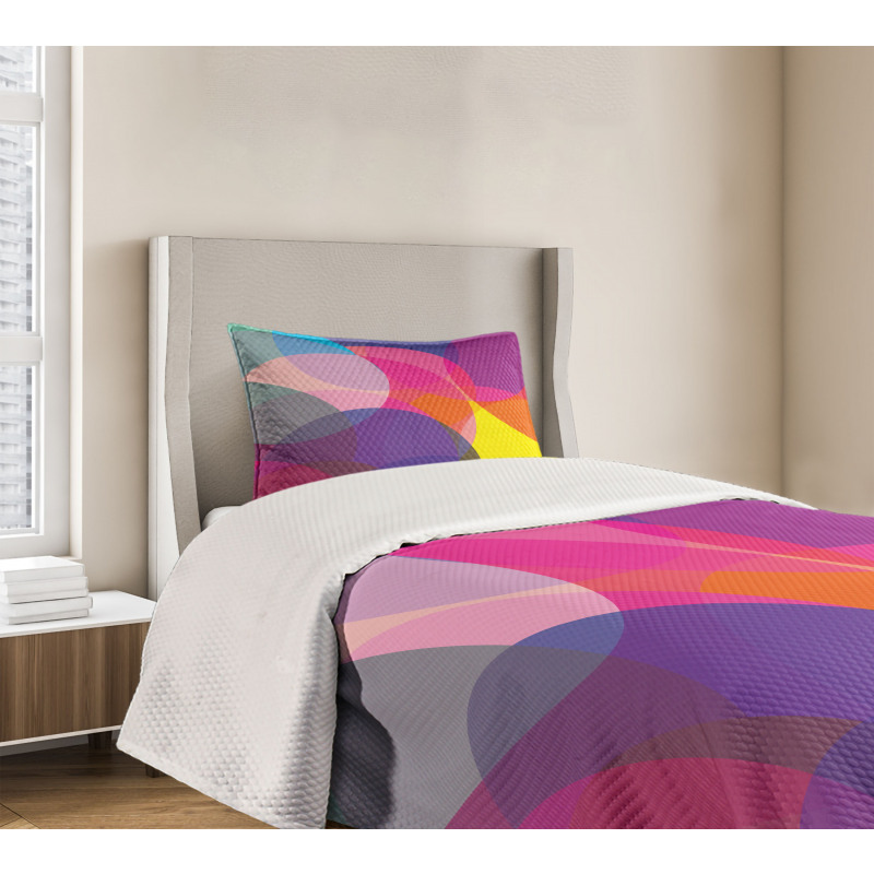 Colorful Circles Bedspread Set