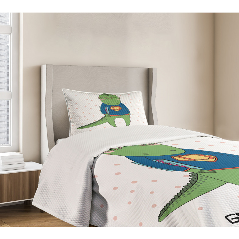 Nerd Dragon and Comic Book Bedspread Set