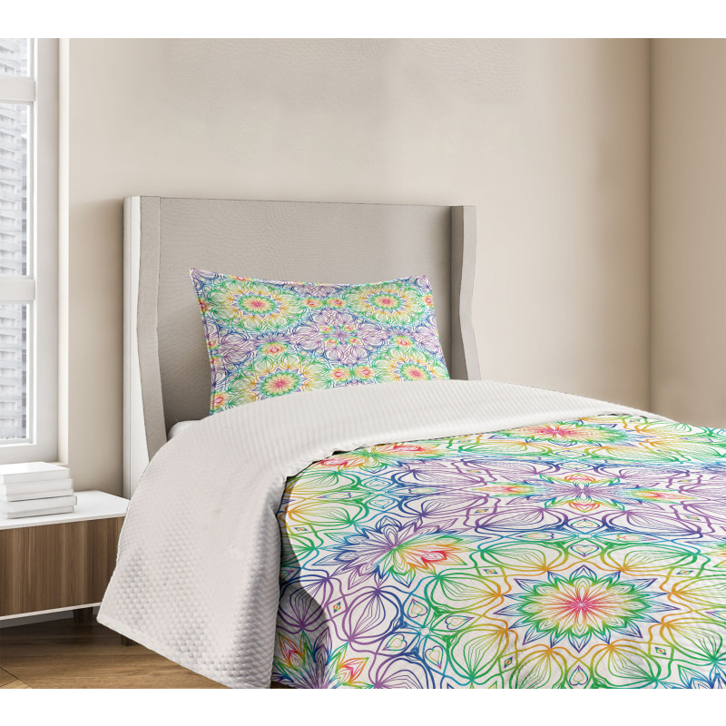 Colorful Stripe Bedspread Set
