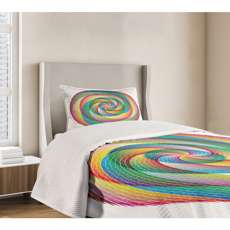 Spiral Rosette Pattern Bedspread Set