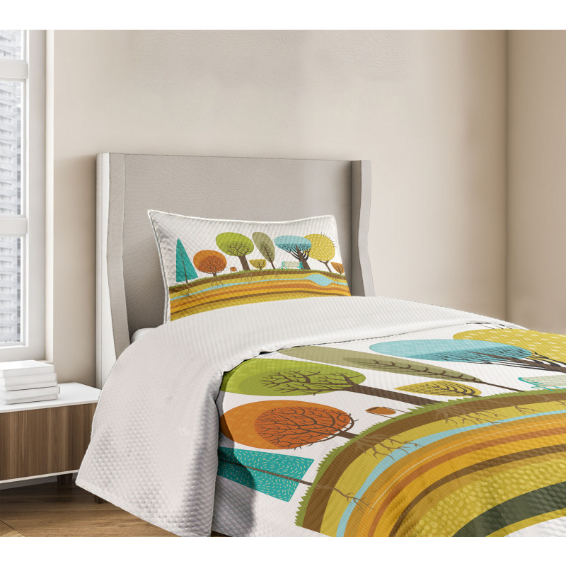 Park Elements of the City Bedspread Set